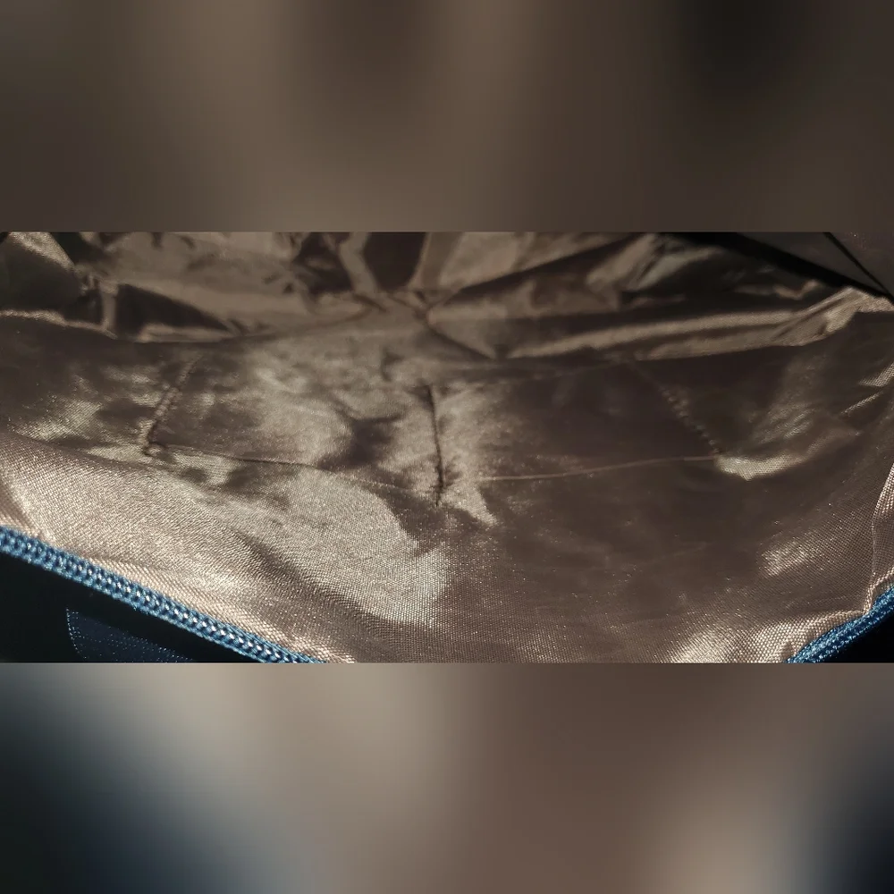 Unbranded shoulder bag/tote in blue. NWOT. - Picture 5 of 12